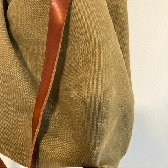 Madewell Canvas Somerset Drawstring Backpack in Olive - Picture 11 of 15